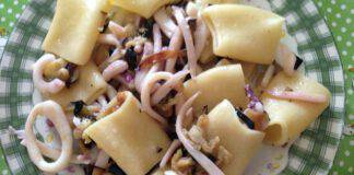 maltagliati melanzane e calamari
