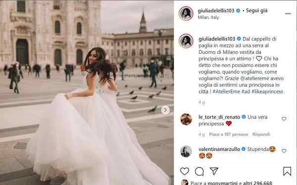 Giulia De Lellis "Che brutto deve essere provare invidia..."