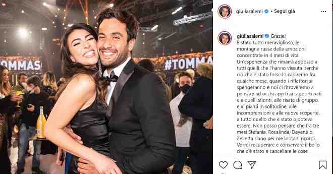 GF Vip, Giulia Salemi rivela "Lui non sarà per me 'show'"