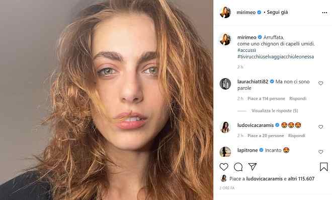 Miriam Leone incanta i follower con un selfie "The BEAUTY"