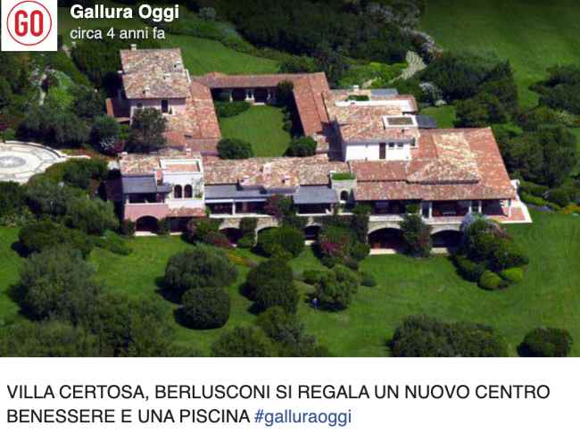 Silvio Berlusconi: avete mai visto Villa Certosa? Scopriamola insieme al suo valore