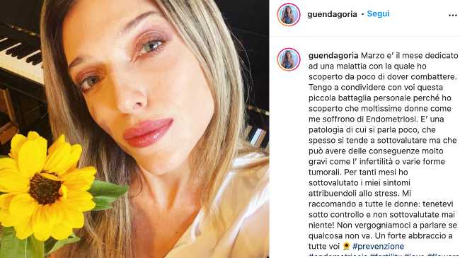 Guenda Goria: confessa con dolore la malattia scoperta da poco