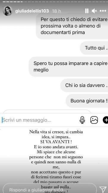 Giulia De Lellis si arrabbia per il video che rispunta sul web e dice la sua