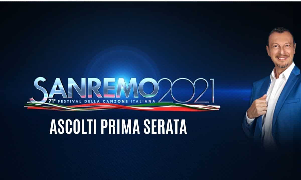 Sanremo 2021 ascolti calo prima serata