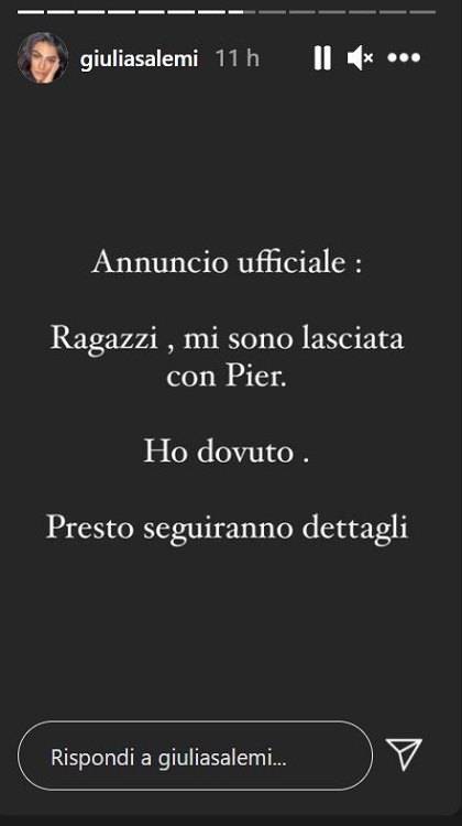 Storia finita tra Pierpaolo Pretelli e Giulia Salemi? L'ex gieffina racconta tutta la verità