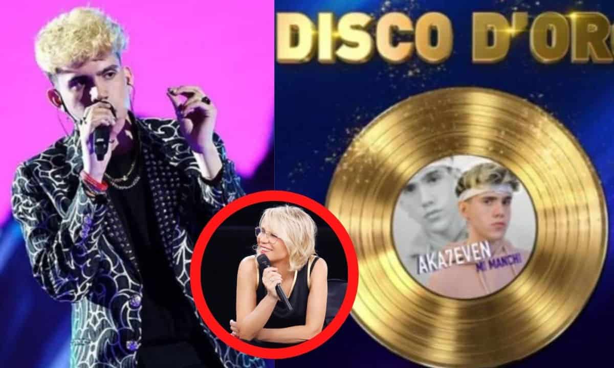 Amici Aka7even mi manchi disco d'oro dedica Maria De Filippi