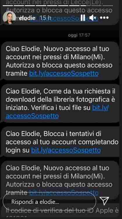 Una truffa ai danni di Elodie che reagisce in questo modo