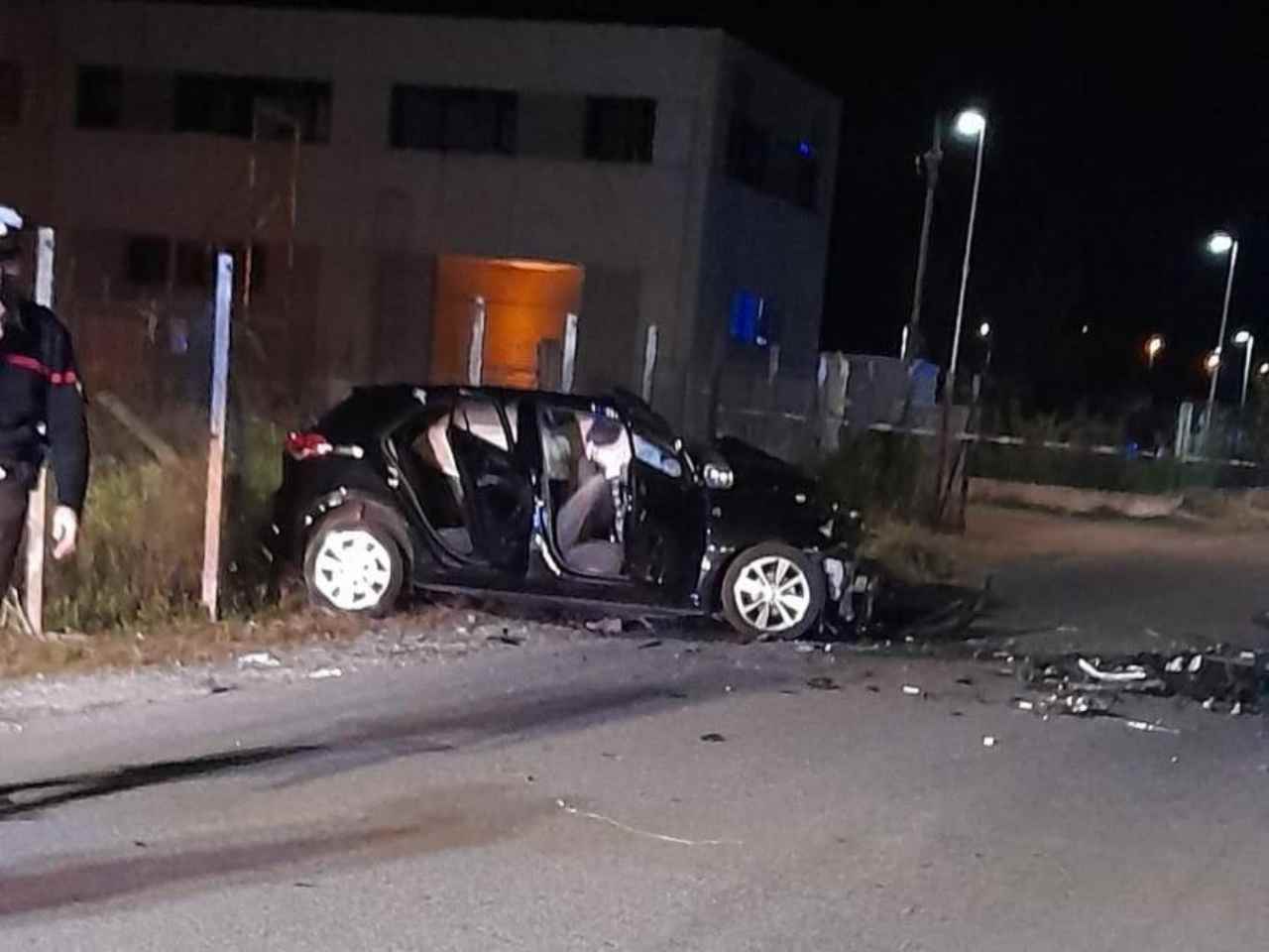 frosinone scontro auto ernesto caperna