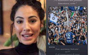 Giulia De Lellis infuriata assembramenti tifosi inter