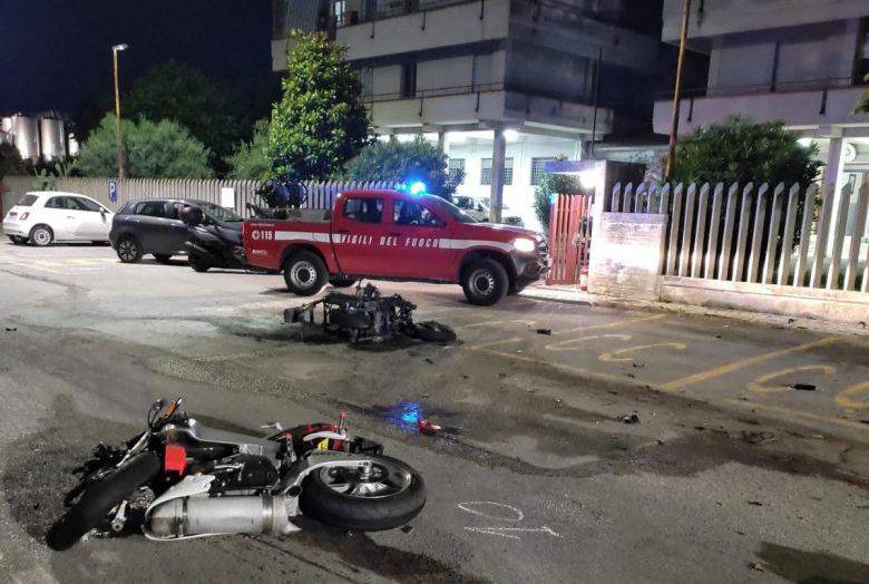 teramo incidente moto