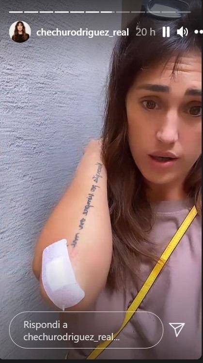 Cecilia Rodriguez racconta il suo piccolo incidente in bici