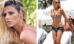 Michelle Hunziker costume da bagno