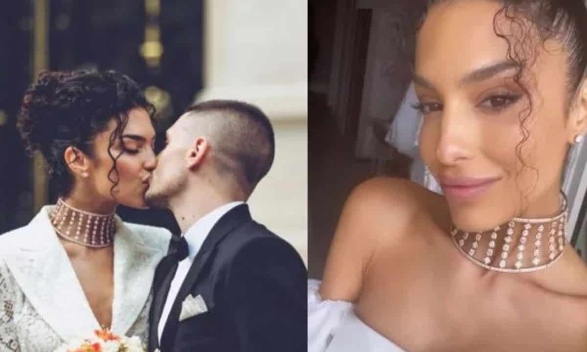 Marco Verratti Jessica Aidi matrimonio sposa collana prezzo shock