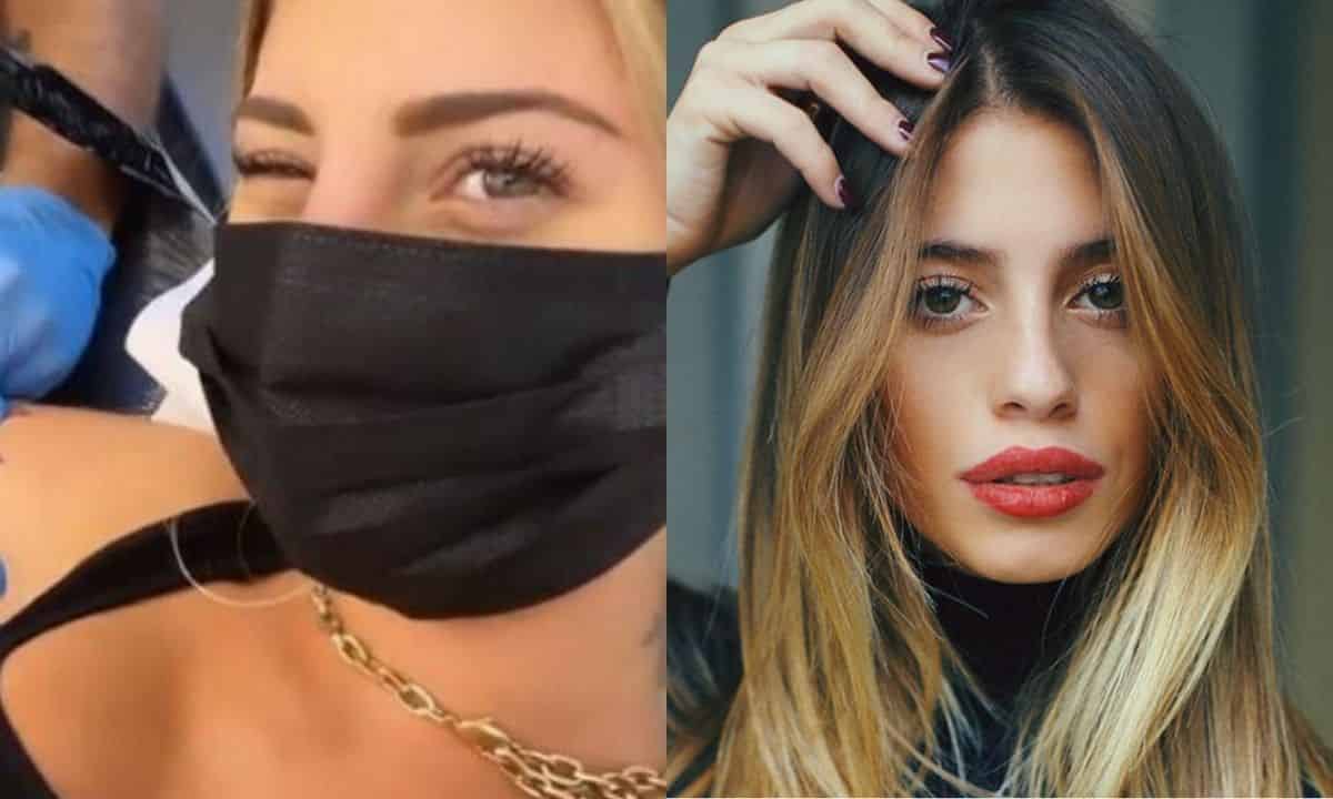 Chiara Nasti tatuaggio se stessa volto autoritratto