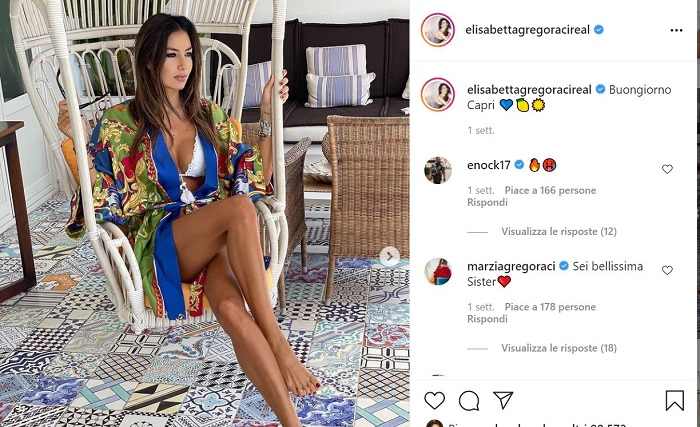 Elisabetta Gregoraci: la foto postata su Instagram ha fatto il pieno di like e di messaggi