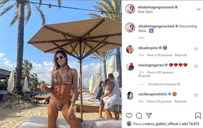 Elisabetta Gregoraci: la foto postata su Instagram ha fatto il pieno di like e di messaggi