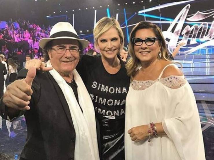 Al Bano, Simona Ventura e Romina Power (Il Giornale) 