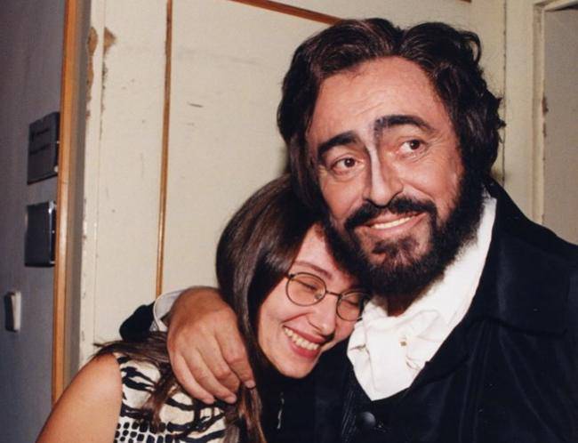 Luciano Pavarotti: ecco Alice, la figlia è identica a lui