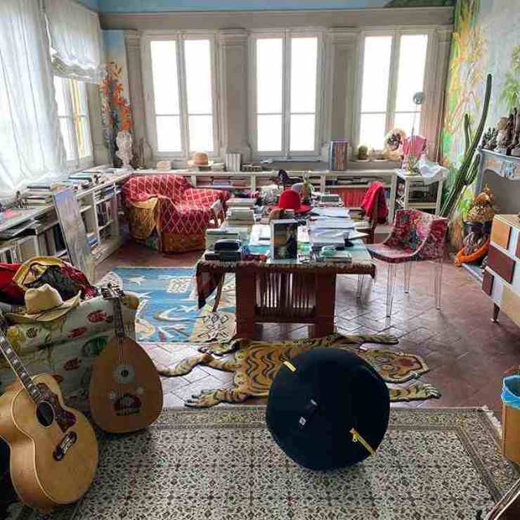 L'interno della casa di Jovanotti 