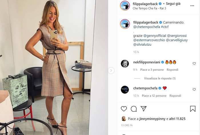 L'outfit di Filippa Lagerback lascia i suoi follower a bocca aperta