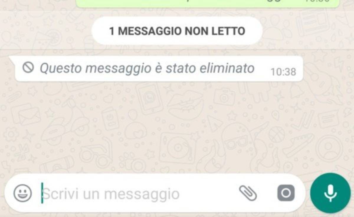 WhatsApp: come leggere un messaggio cancellato