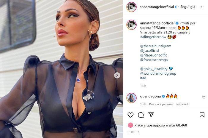 Anna Tatangelo: la sua foto su Instagram lascia tutti a bocca aperta