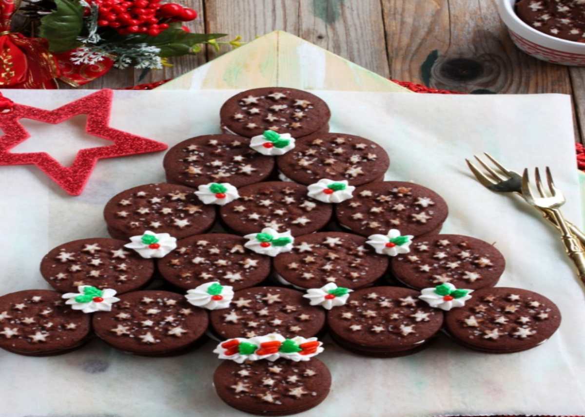 Natale: ricetta per bambini dall'effetto wow, albero di natale di Pan di stelle