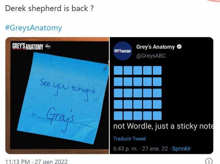 Grey’s Anatomy: Patrick Dempsey torna sul set?