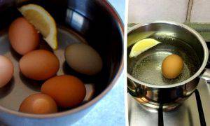 Uova perché bollirle limone