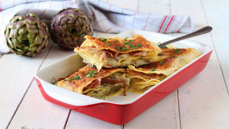 Lasagna: ricetta ai carciofi (Giallo Zafferano)