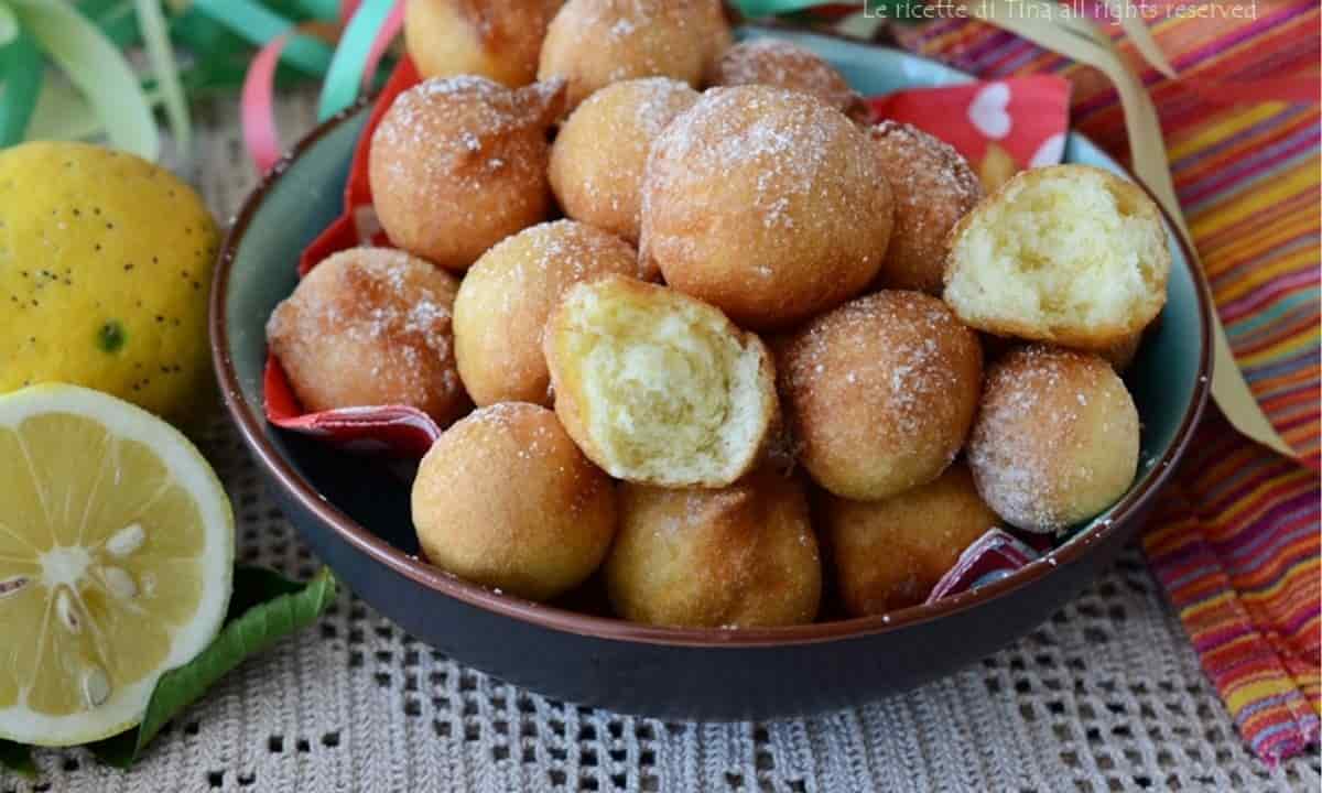 frittelle limone carnevale ricetta