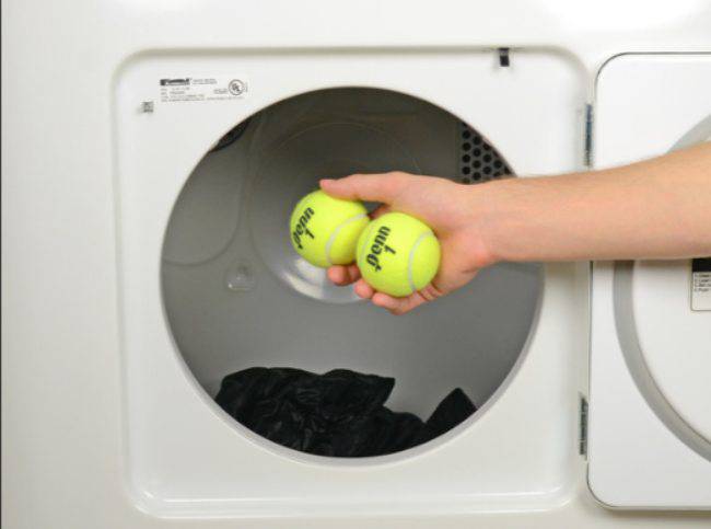 3 palline tennis lavatrice