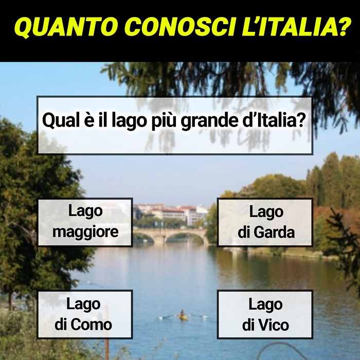 Test: qual è il lago più grande? L’errore è dietro l’angolo! Test: qual è il lago più grande? L’errore è dietro l’angolo!