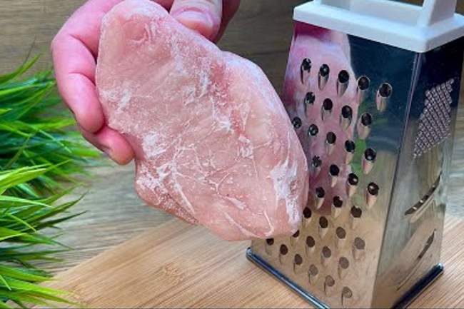 Petto di pollo grattugiato da congelato: la ricetta shock