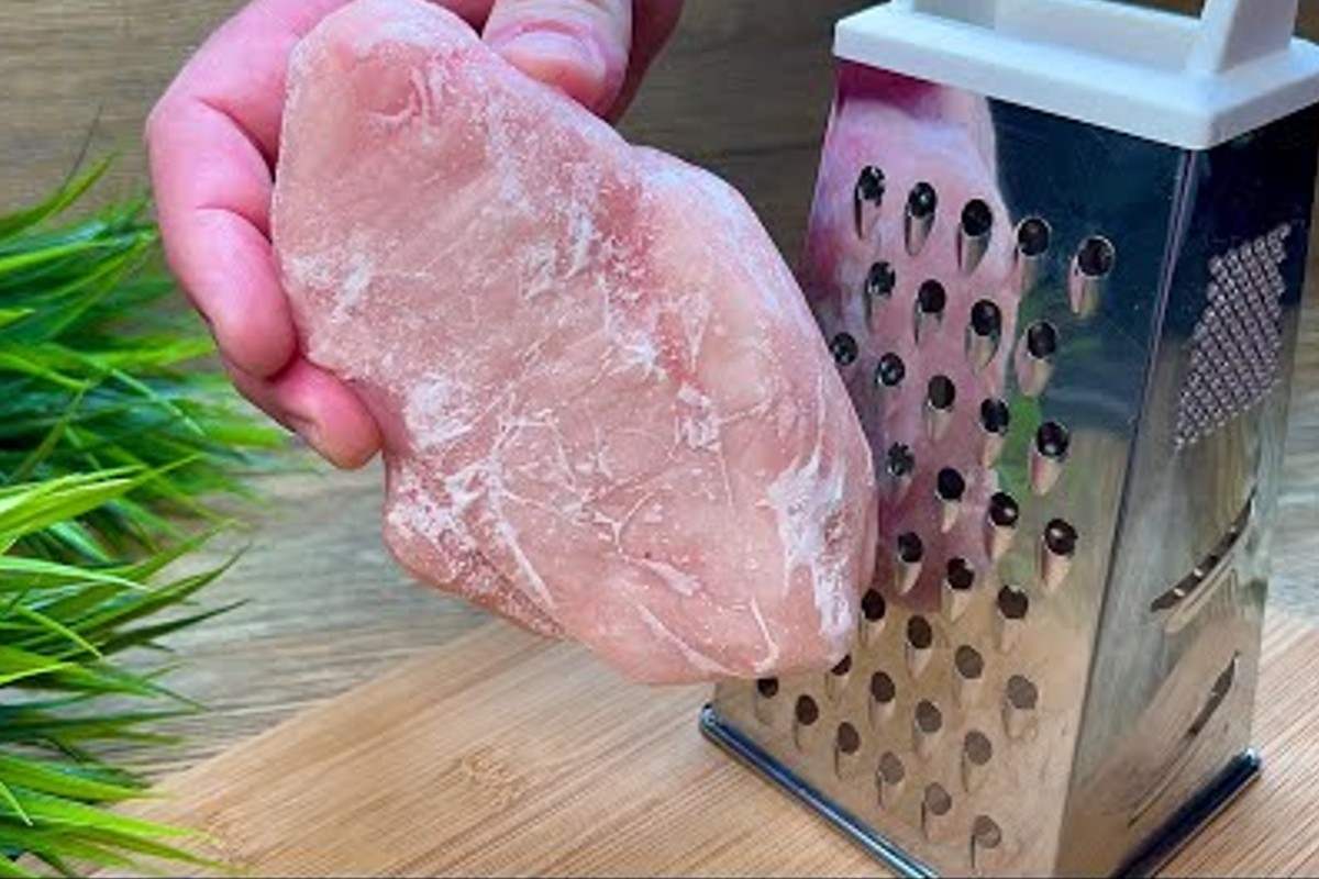 Petto di pollo grattugiato da congelato: la ricetta shock