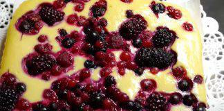 Torta ai frutti di bosco: meno di 130 calorie, ma squisita
