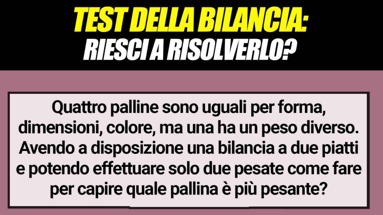 Test della bilancia (Aforismi)