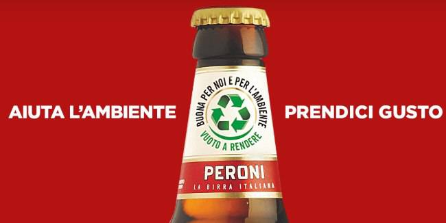 birra geniale idea vuoto a rendere peroni