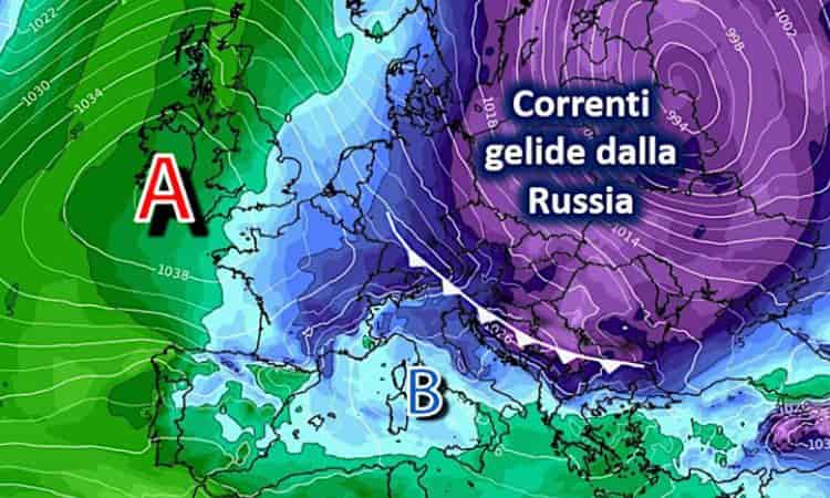 Meteo freddo in arrivo