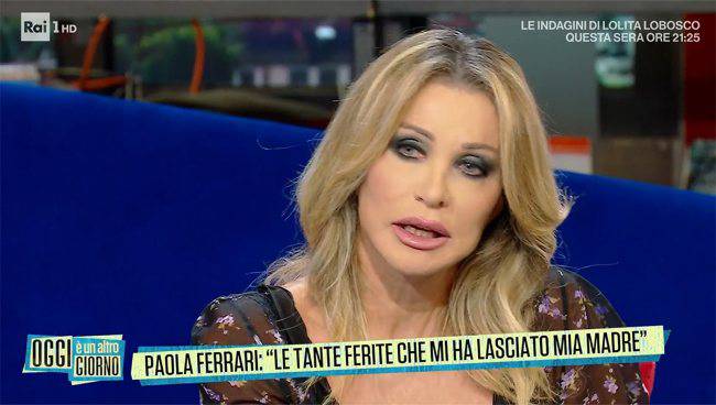 paola ferrari confessione shock madre