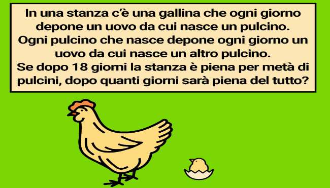 Gallina magica: riesci a risponde alla domanda? Impossibile