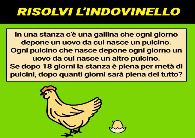 Gallina magica: riesci a risponde alla domanda? Impossibile