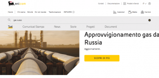 Approvvigionamento Gas dalla Russia