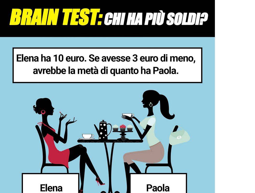 Test: chi ha più soldi?