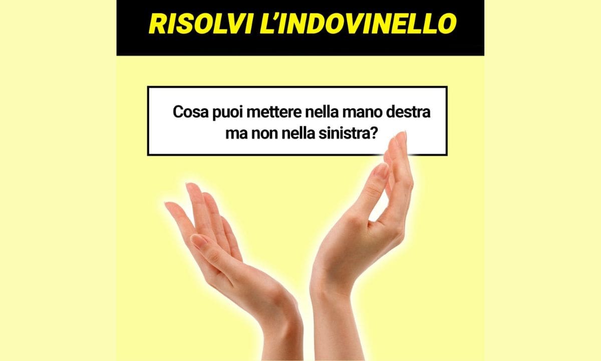 Indovinello mani