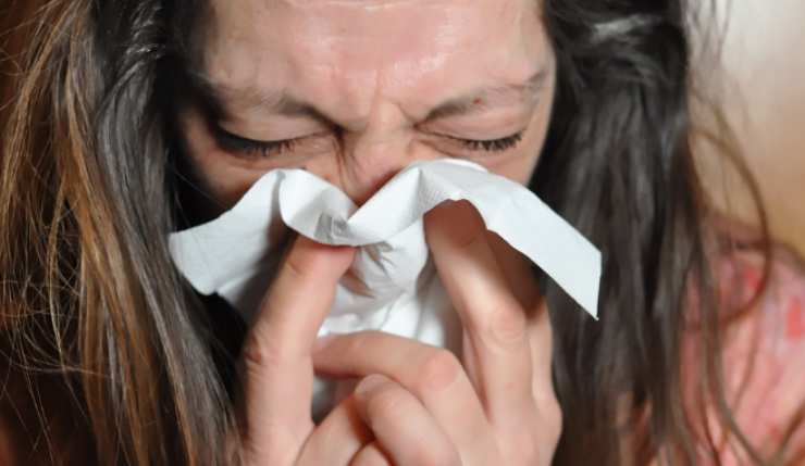 Tra i vari sintomi, il raffreddore ( pixabay.com)