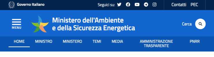 Decreto del Ministero della Transizione Ecologica 2022-12-23