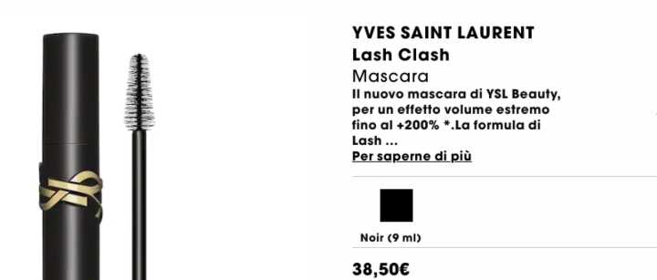 Lash class che fa parte del marchio Yves Saint Laurent 2022-12-24