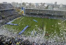Gli spalti dela Bombonera di Buenos Aires, Ansa