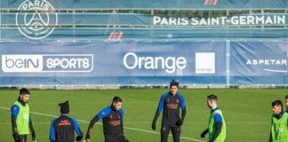 Allenamento al Psg (Ansa)